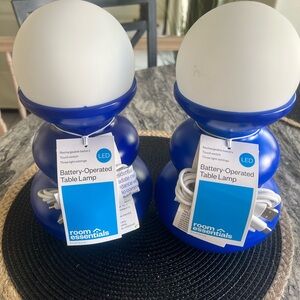 Room Essentials LED Lamp in Deep Blue